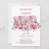 XOXO Pink Cookies Lebende Blumendusche Einladung (Vorderseite)