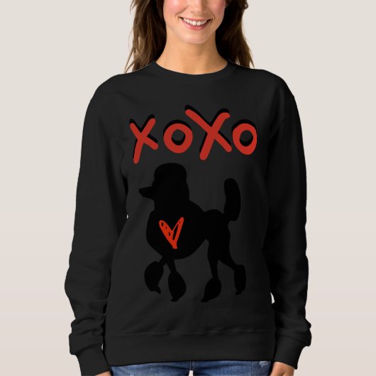 Xoxo Poodle Sweatshirt (Vorderseite)