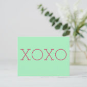 XOXO Postkarte (Stehend Vorderseite)