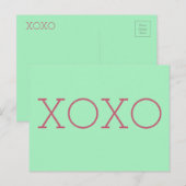 XOXO Postkarte (Vorne/Hinten)