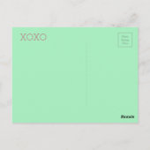XOXO Postkarte (Rückseite)