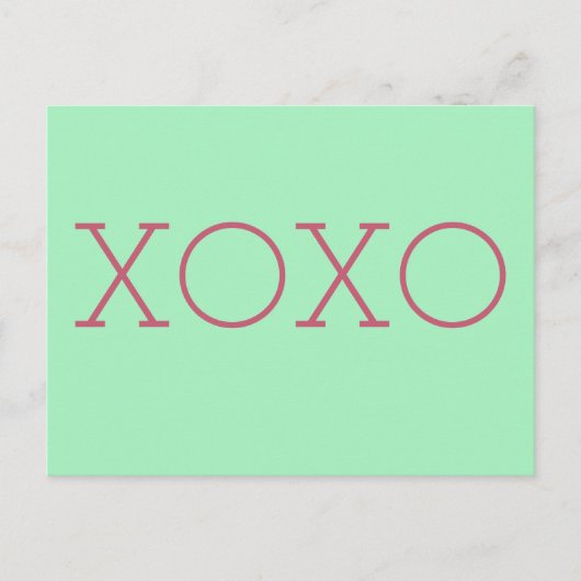 XOXO Postkarte (Vorderseite)