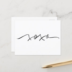 XOXO Postkarte