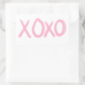 XOXO RECHTECKIGER AUFKLEBER (Tasche)
