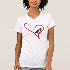 Xoxo! Red Heart mit einer benutzerdefinierten Nach T-Shirt