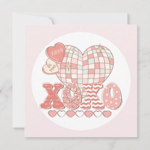 Xoxo retro Valentine Tageskarte Karte