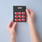 Xoxo romantischen roten Herzen Valentinstag Flyer (Gruppe)