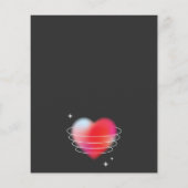 Xoxo romantischen roten Herzen Valentinstag Flyer (Hinten)