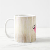 XOXO rosa Aquarell-Lippen Kaffeetasse (Links)