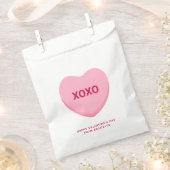 XOXO rosa Konversation Herz Valentinstag Geschenktütchen (Ausgeschnitten)