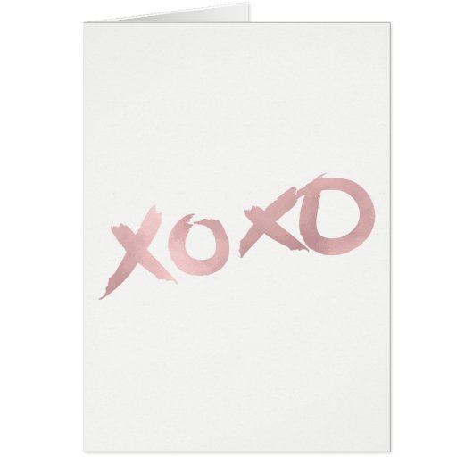 XOXO Rose Gold Moderne Imitate Fossilien (Vorne)