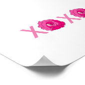 XOXO Rose Print-Framework-Poster Poster (Ecke)