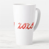 Xoxo rot milchtasse (Rechte Ecke)
