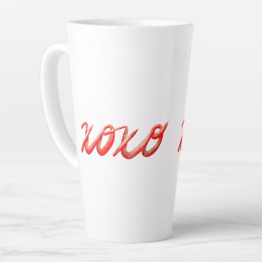 Xoxo rot milchtasse (Linke Ecke)