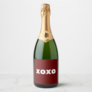 Xoxo Schaumweinetikett