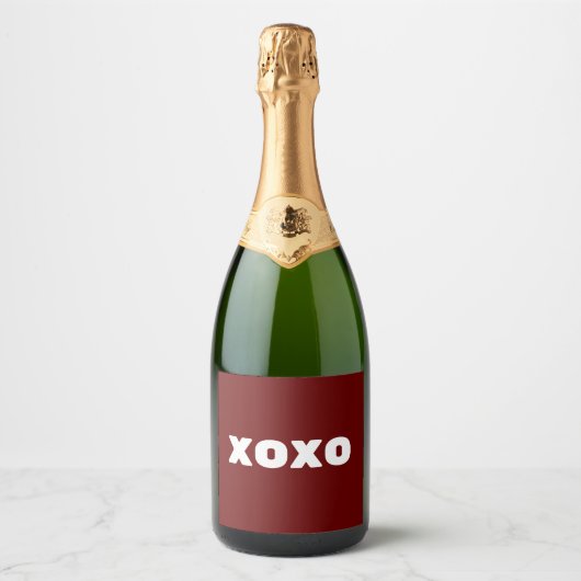 Xoxo Schaumweinetikett (Vorderseite)