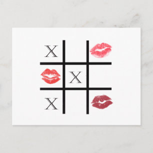 XOXO Schläger und Kisses Postkarte