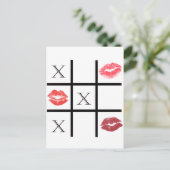 XOXO Schläger und Kisses Postkarte (Stehend Vorderseite)