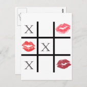 XOXO Schläger und Kisses Postkarte (Vorne/Hinten)