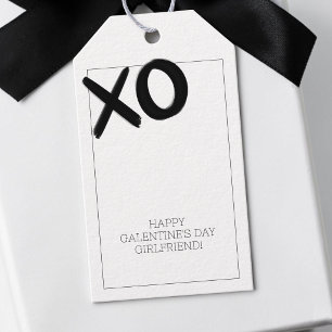 XOXO Schwarz-Weiß Beste Freundinnen Galentine's Da Geschenkanhänger
