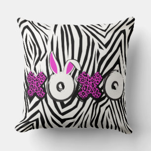 XOXO Schwarz-weiß Zebra Animal Print Kissen