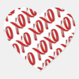 XOXO Sexy Red Stickers