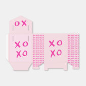 XOXO Simple Girly Valentine's Day Pink Geschenkschachtel (Ungefaltet)