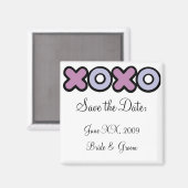 XOXO Speichern des Datumsfelds Magnet (Vorderseite/Rückseite)