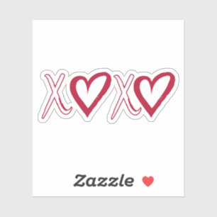 Xoxo Sticker, Hugs und Kisses Sticker, Geschenk fü Aufkleber