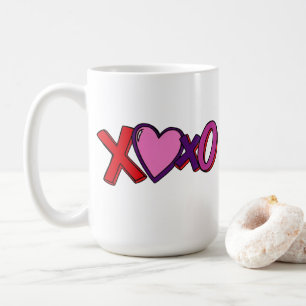 XOXO Tasse, Valentinstag Tasse, Tassengeschenk Kaffeetasse