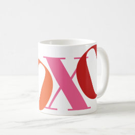 XOXO Typografie Geschenk Kaffee Tasse