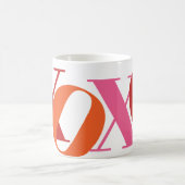 XOXO Typografie Geschenk Kaffee Tasse (Mittel)