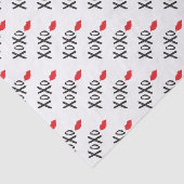 XoXo-Umarmung-Kuss-mit-Rot-Lippen Seidenpapier (Ausschnitt)