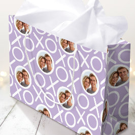 XOXO Umarmungen & Küsse 2 Benutzerdefinierte Fotos Große Geschenktüte