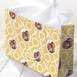 XOXO Umarmungen & Küsse 2 Benutzerdefinierte Fotos Große Geschenktüte