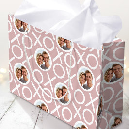 XOXO Umarmungen & Küsse 2 Foto Staubrosa Modern Große Geschenktüte