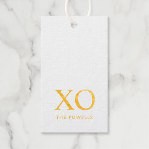 XOXO Umarmungen & Küsse Einfaches Minimalistisches Geschenkanhänger