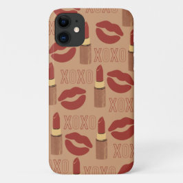 XOXO- und Lipsticks-Muster Case-Mate iPhone Hülle