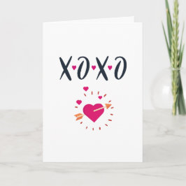 XOXO Valentin Day Karte
