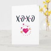 XOXO Valentin Day Karte (Gelbe Blume)