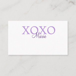 Xoxo valentin Tag hinzufügen Name lila Pastel mini