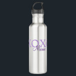 Xoxo valentin Tag hinzufügen Name lila Pastel mini Edelstahlflasche<br><div class="desc">schönes Design</div>