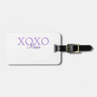 Xoxo valentin Tag hinzufügen Name lila Pastel mini