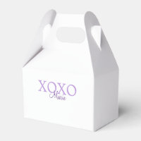 Xoxo valentin Tag hinzufügen Name lila Pastel mini