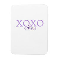 Xoxo valentin Tag hinzufügen Name lila Pastel mini