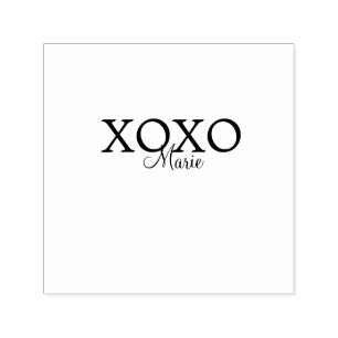 Xoxo valentin Tag hinzufügen Name lila Pastel mini Permastempel