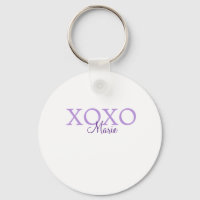 Xoxo valentin Tag hinzufügen Name lila Pastel mini