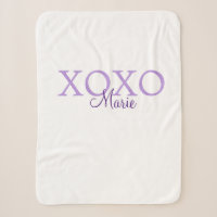 Xoxo valentin Tag hinzufügen Name lila Pastel mini