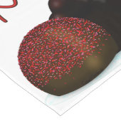 XOXO Valentine Bonbon and Dark Chocolate Großer Tischläufer (Ecke)