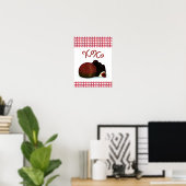 XOXO Valentine Bonbon and Dark Chocolate Poster (Heimbüro)